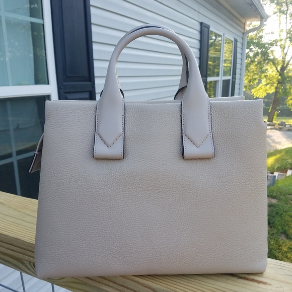 MICHAEL KORS ROLLINS LARGE SATCHEL OAT LEATHER - Picture 8 of 8